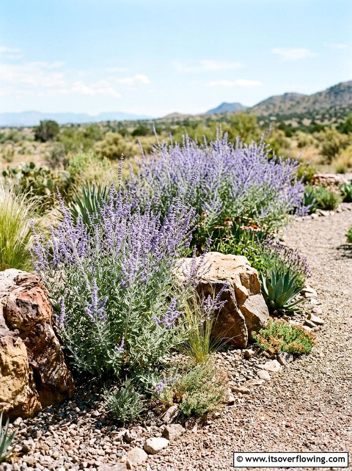 Russian sage plants - 25 creative garden ideas for fall color