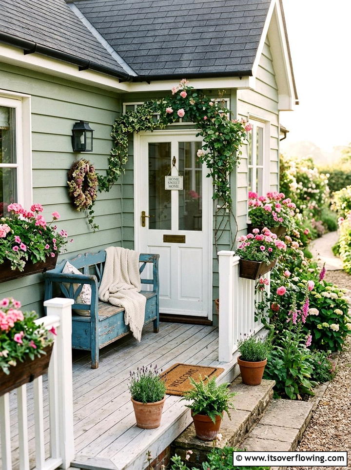 Rustic Cottage Porch - 25 front porch ideas with rustic style