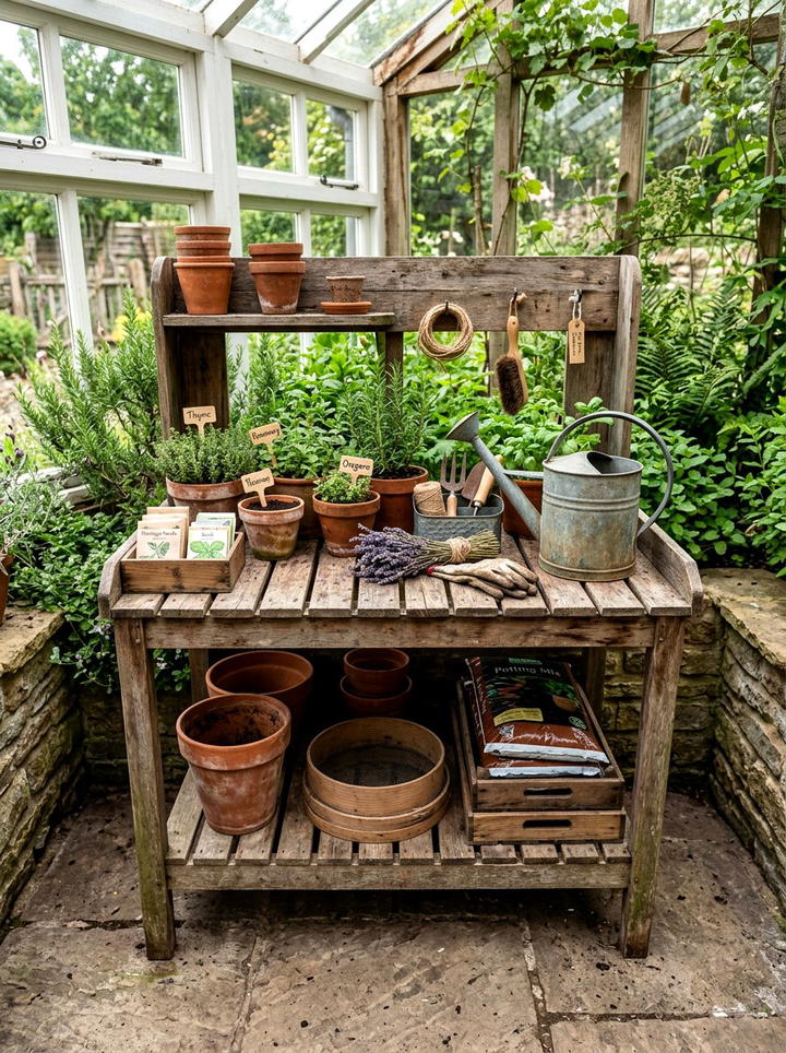 Rustic Farm Tool Wall - 25 backyard decorating ideas with antique finds
