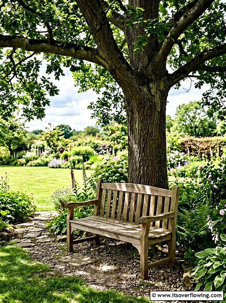 Rustic Garden Bench - 25 upcycled garden ideas with old fence boards