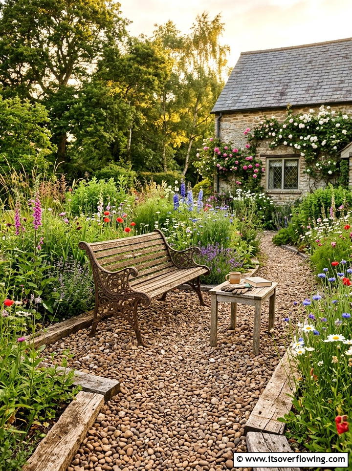 Rustic Gravel Patio - 25 backyard ideas with gravel patio