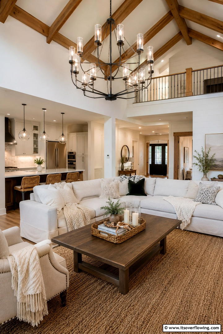 Rustic Lighting Fixtures Ambiance - 30 Rustic Interior Design Ideas for Cozy Living Spaces