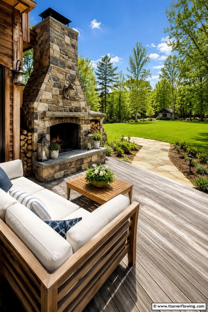 Rustic Outdoor Living - 30 Rustic Interior Design Ideas for Cozy Living Spaces