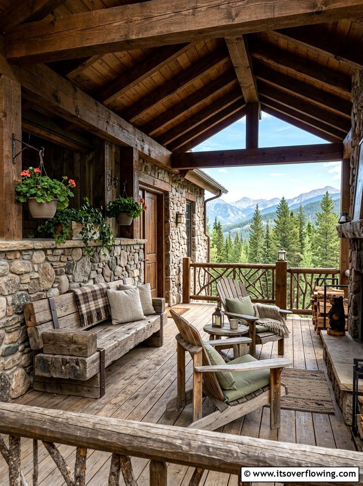 Rustic Porch Furniture - 25 front porch ideas for year round style