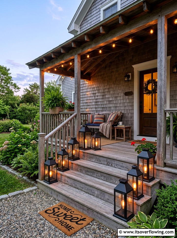 Rustic Porch With Lanterns - 25 front porch ideas with rustic style