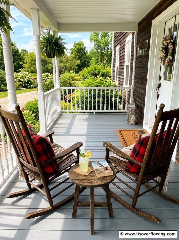 Rustic Porch With Rocking Chairs - 25 front porch ideas with rustic style
