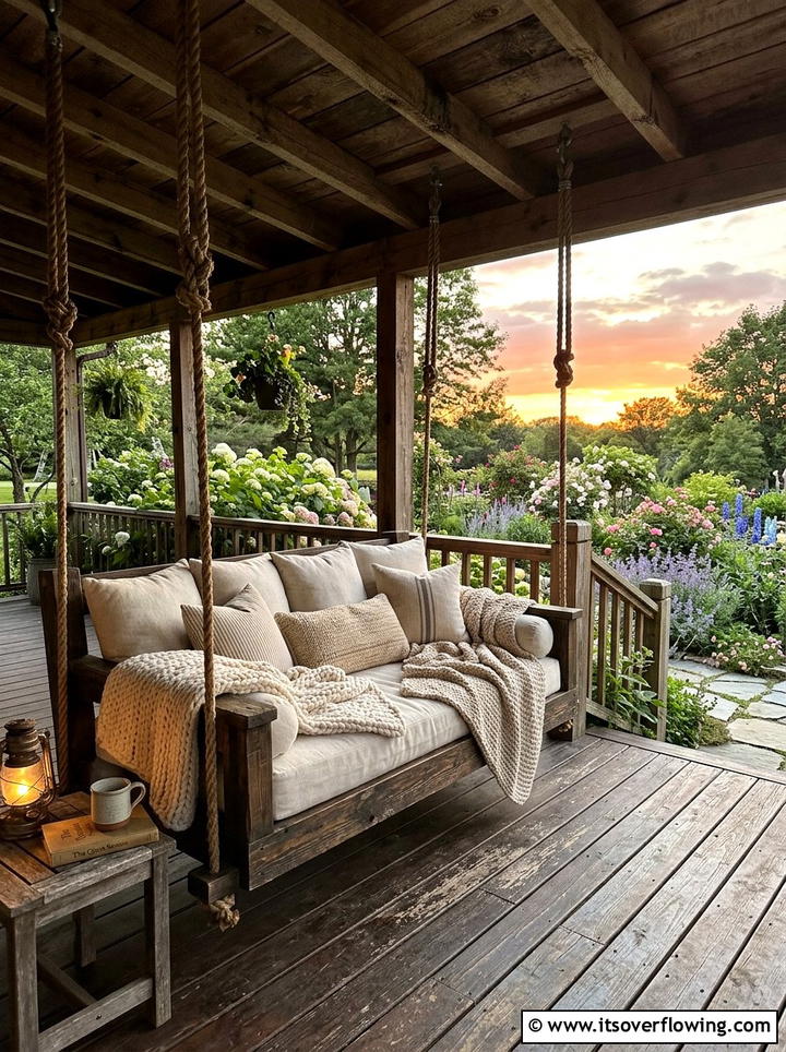 Rustic Porch With Swing - 25 front porch ideas with rustic style