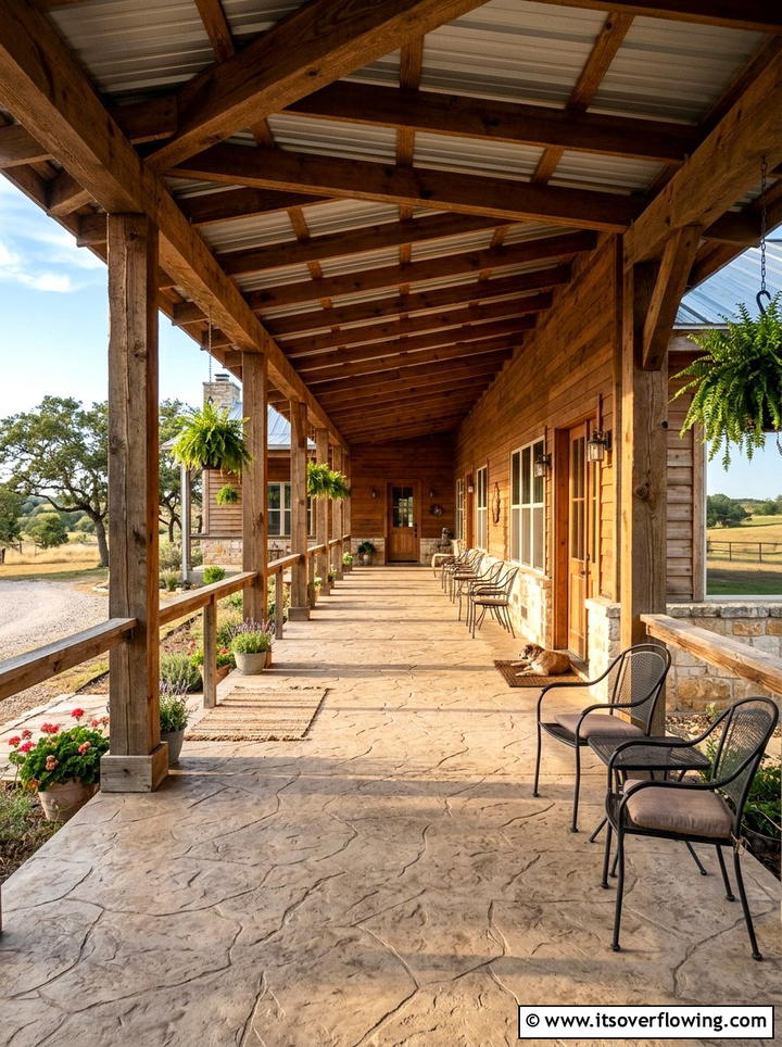 Rustic Ranch Porch - 25 front porch ideas with rustic style