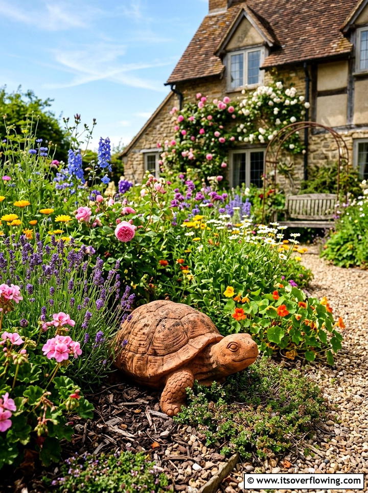 Rustic Terracotta Animal - 25 backyard decorating ideas with statues