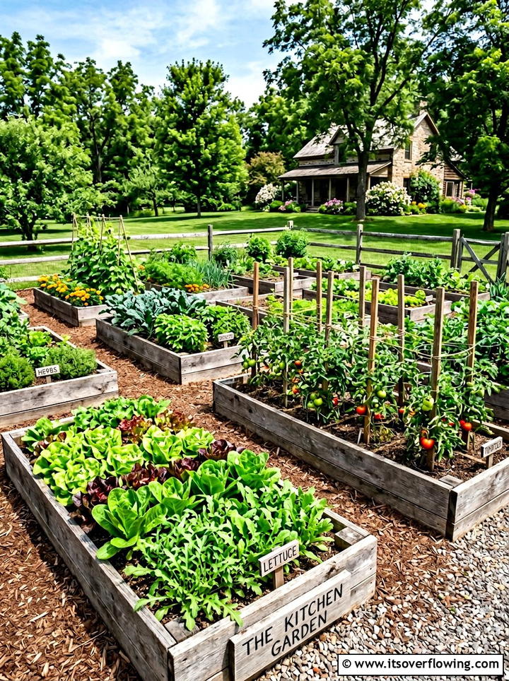 Rustic Vegetable Garden - 25 upcycled garden ideas with old fence boards
