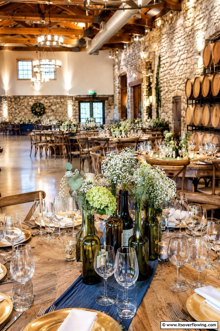 Rustic Wine Bottle Vases - 30 Rustic Wedding Centerpieces for a Charming Celebration