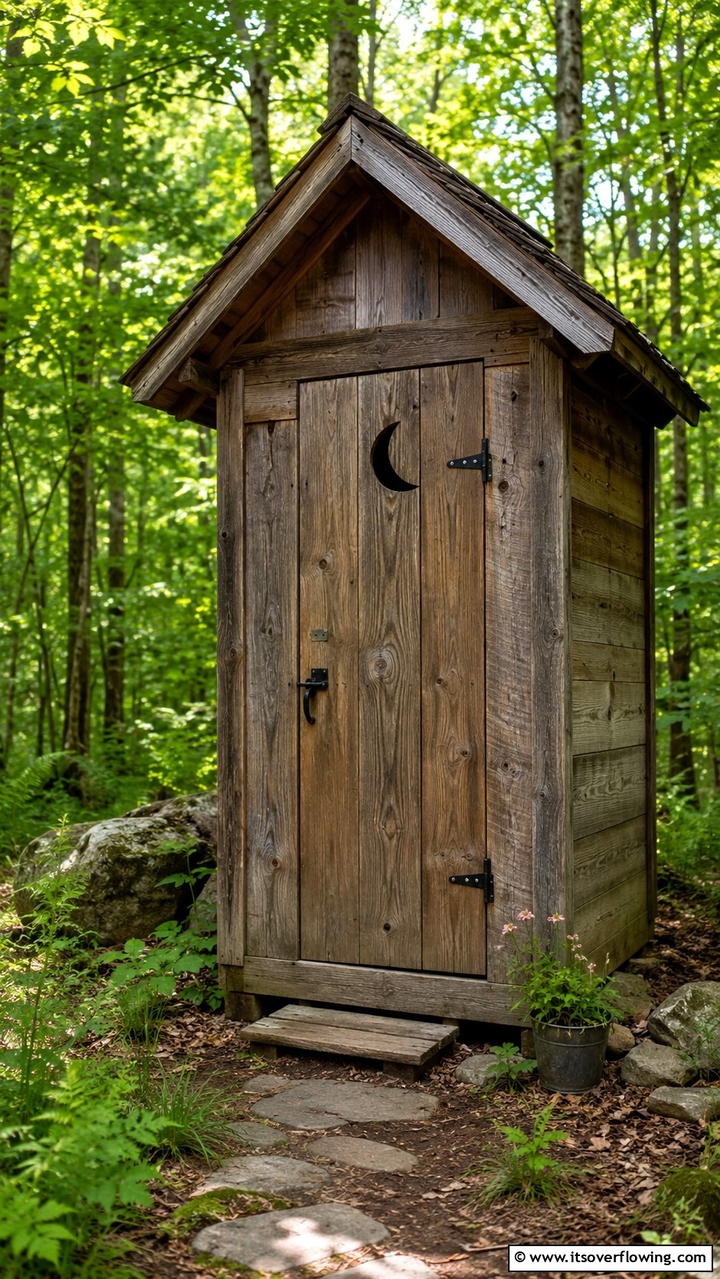 Rustic Wood Aesthetic - 20 Outhouse Design Ideas for Modern and Rustic Homes
