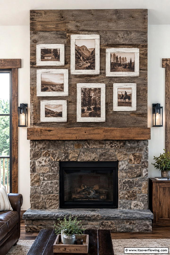 Rustic Wood Display - 30 Photo Display Ideas to Showcase Your Favorite Memories