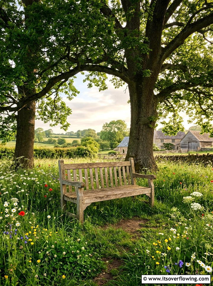 Rustic Wood Garden Bench - 25 garden decor ideas with benches