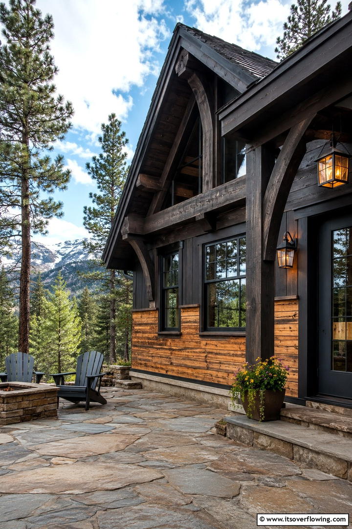 Rustic Wood Plank Wainscoting - 25 Exterior Wainscoting Ideas to Enhance Your Home’s Curb Appeal