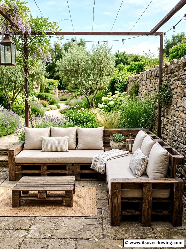 Rustic pallet furniture - 25 backyard ideas for fall gatherings