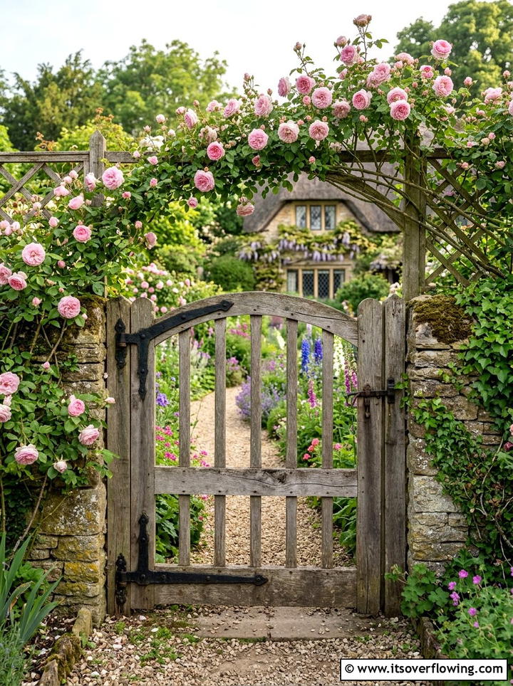Rustic wood garden gate - 25 recycled garden ideas with recycled wood art