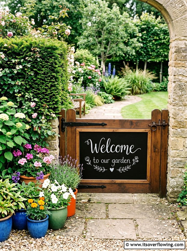 Rusty Metal Wheel Gate - 25 reusing old things ideas for gate decor