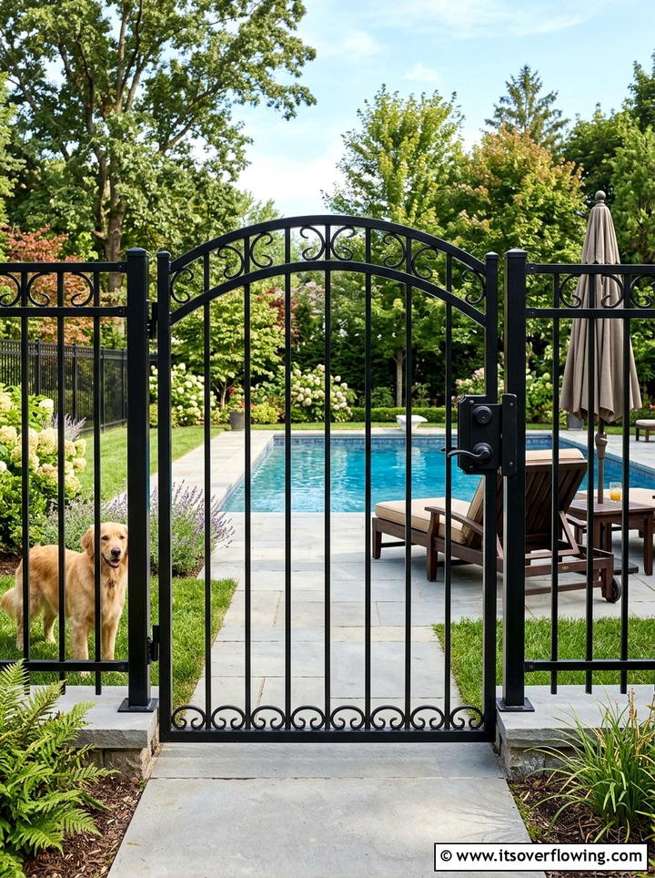 Safety Dog Fence Gate - 25 backyard ideas for dogs
