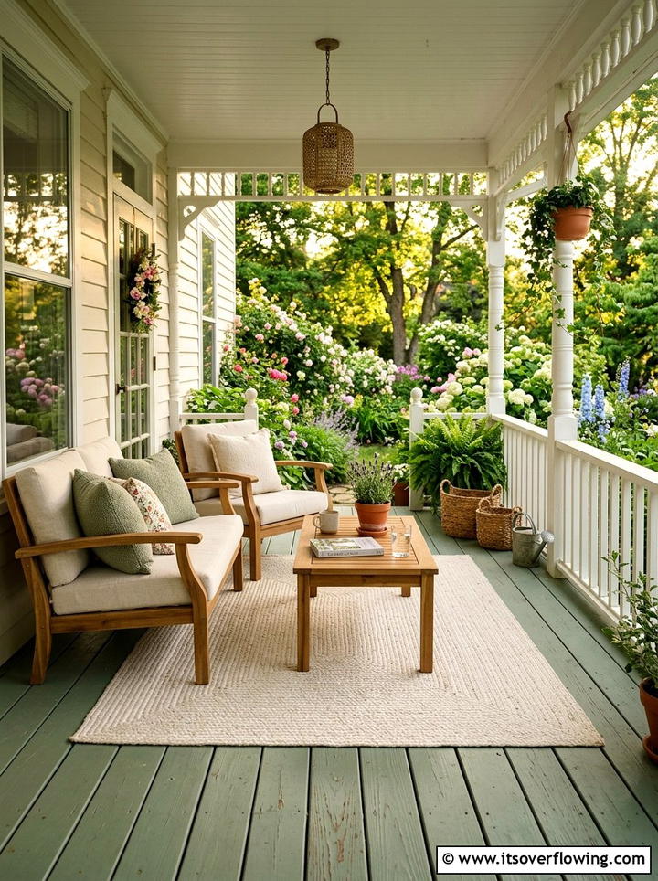 Sage Green Porch Floor - 25 front porch ideas with painted floor