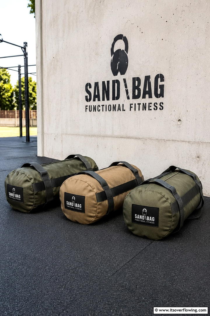 Sandbag Functional Fitness Spot - 30 Outdoor Gym Ideas to Create a Fresh Air Fitness Zone