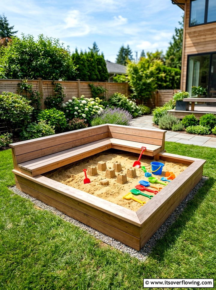 Sandbox - 25 garden ideas for kids