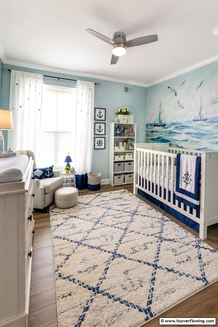 Sandy Shore Style - 30 Ocean-Themed Nursery Ideas for a Serene Baby Room