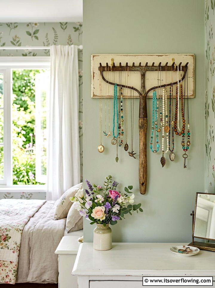 Saw Blade Wall Art - 25 recycled garden ideas with old tools