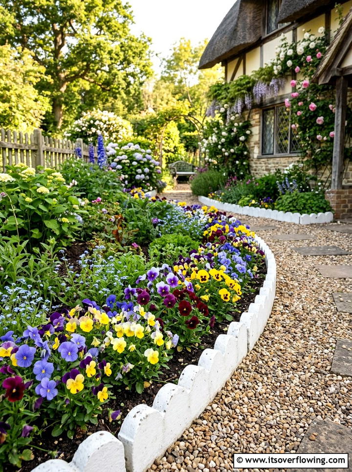 Scalloped border - 25 backyard ideas with edging