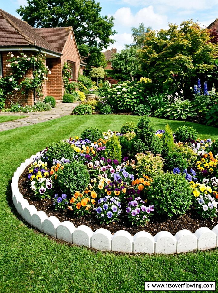 Scalloped garden border - 25 garden ideas with garden edging