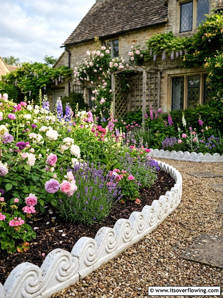 Scalloped garden edging - 25 garden ideas with edging