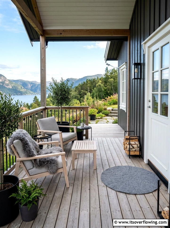 Scandi Style Porch Decor - 25 front porch ideas with neutral decor