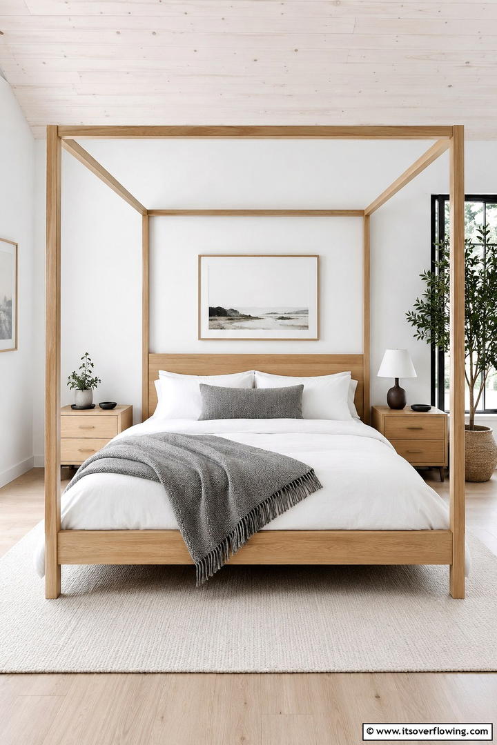 Scandinavian Canopy Bed - 25 Stunning Canopy Bed Ideas for a Dreamy Bedroom