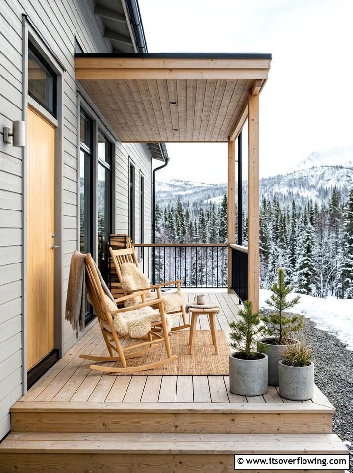 Scandinavian Front Porch Style - 25 front porch decor ideas with rocking chairs