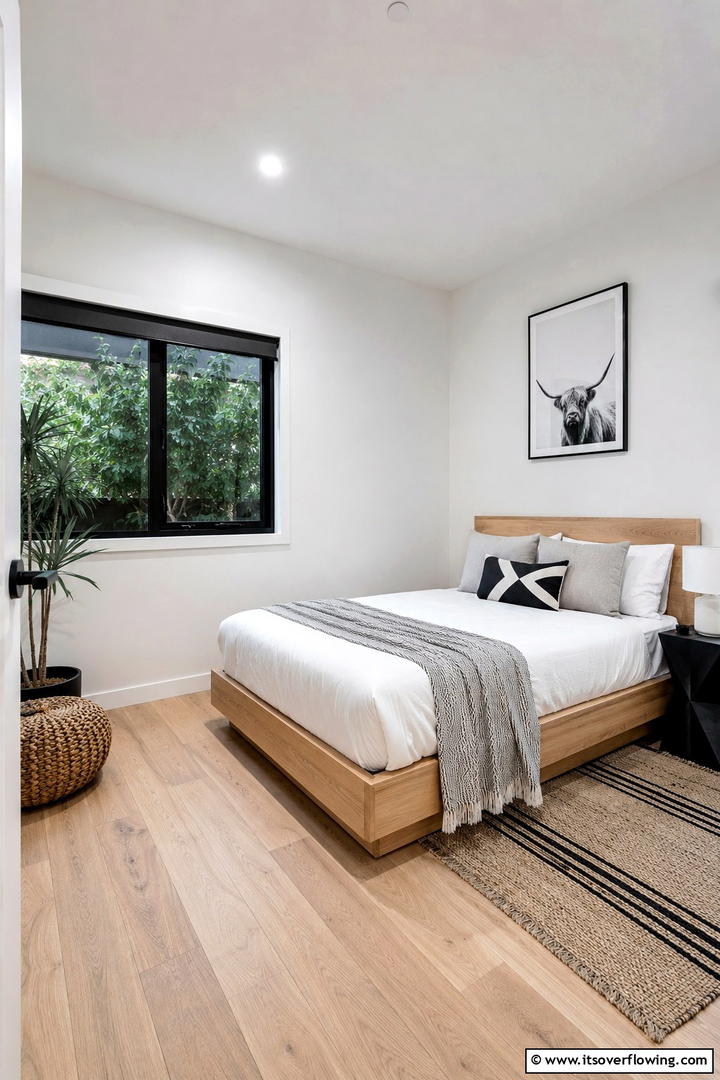 Scandinavian Minimalist Design - 30 Space-Saving Small Guest Bedroom Ideas for Cozy Comfort