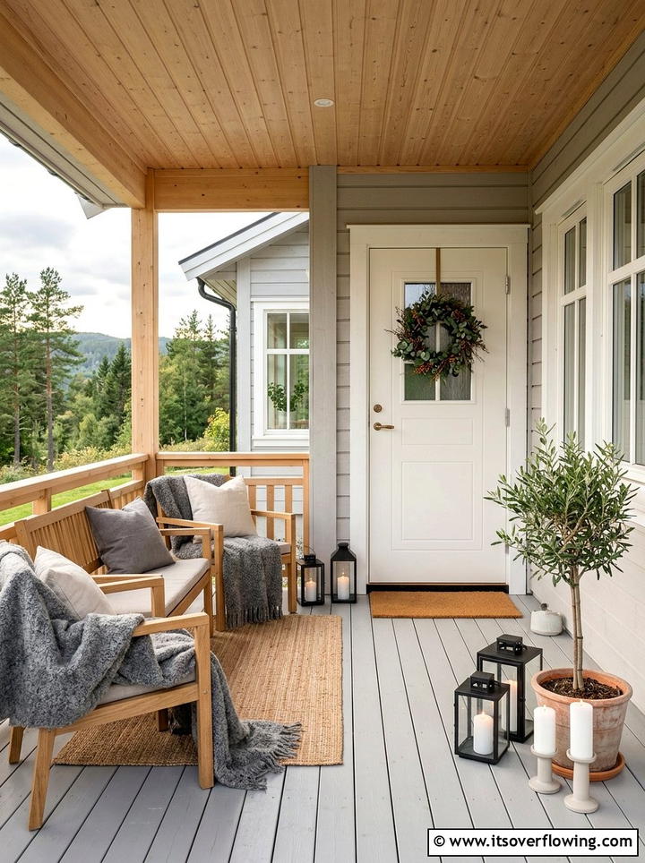 Scandinavian Style Front Porch - 25 front porch ideas for large porches