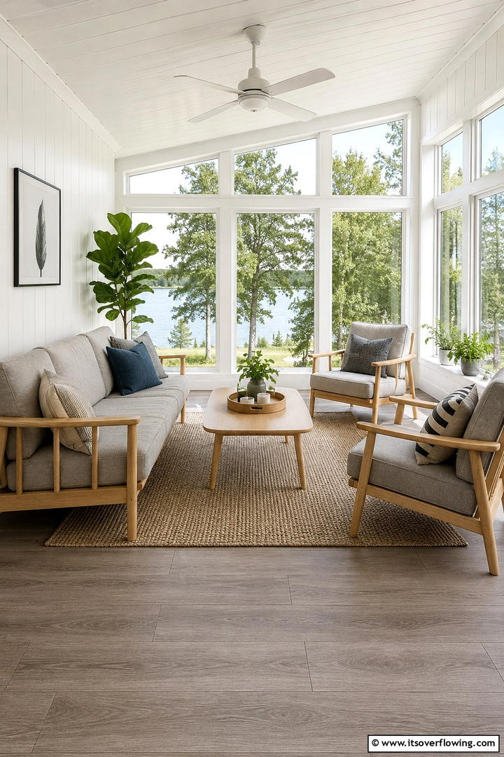 Scandinavian Style Sunroom - 30 Small Sunroom Ideas for Bright, Multi-Functional Spaces