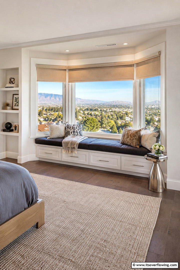Scenic Window Seat - 30 Teen Hangout Room Ideas for Modern & Functional Spaces