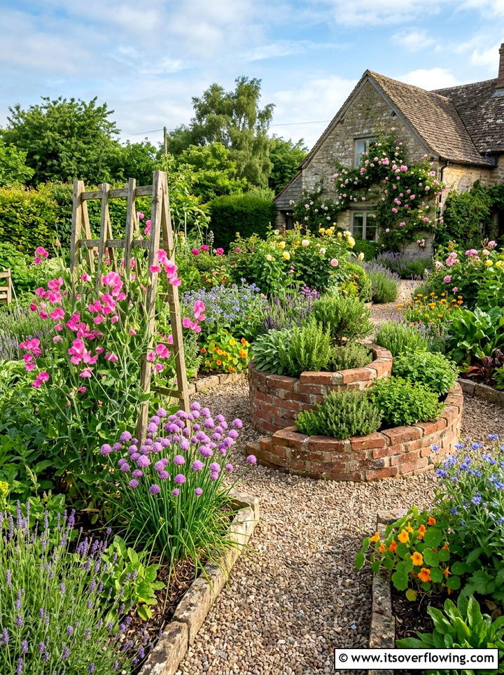 Scented herb and flower garden - 25 garden design ideas with seasonal flowers