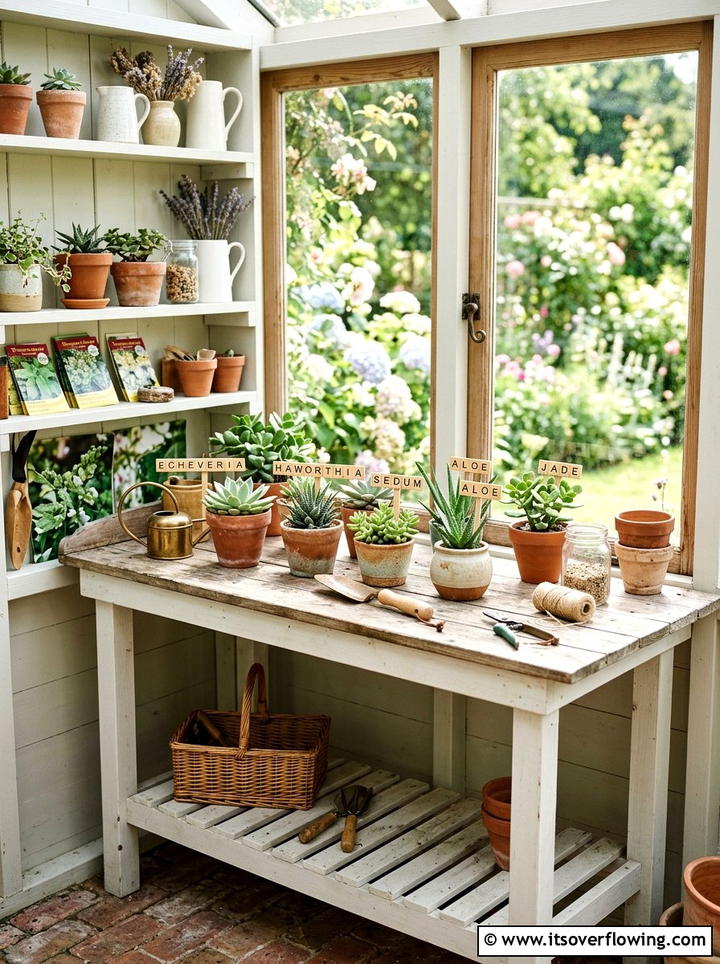 Scrabble Tile Labels - 25 recycled garden ideas with garden markers