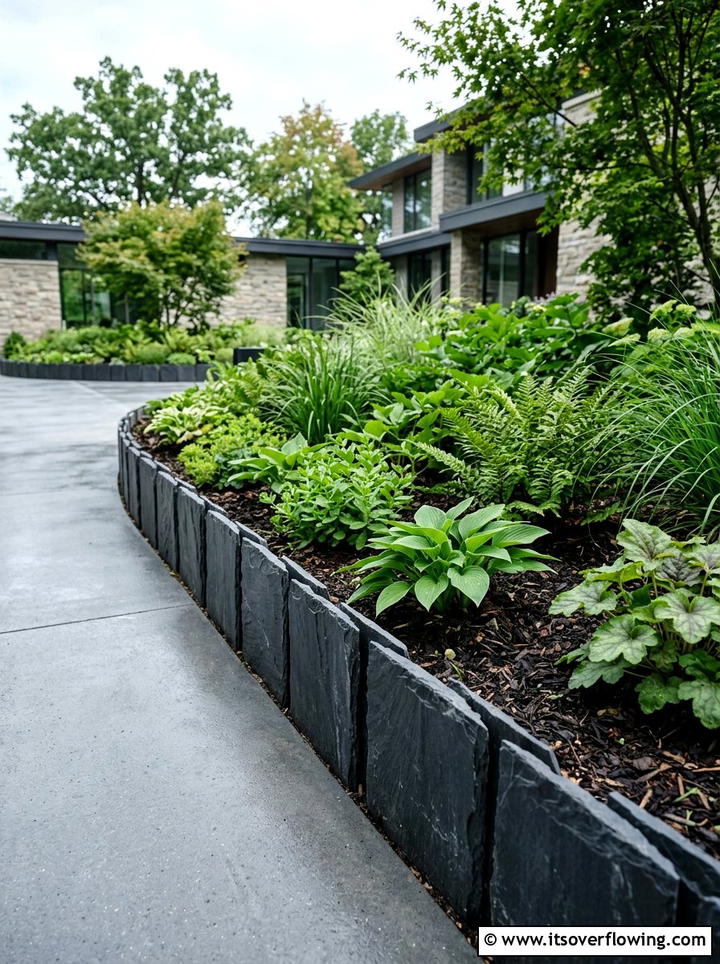 Scrap Metal Garden Border - 25 cheap garden ideas with edging