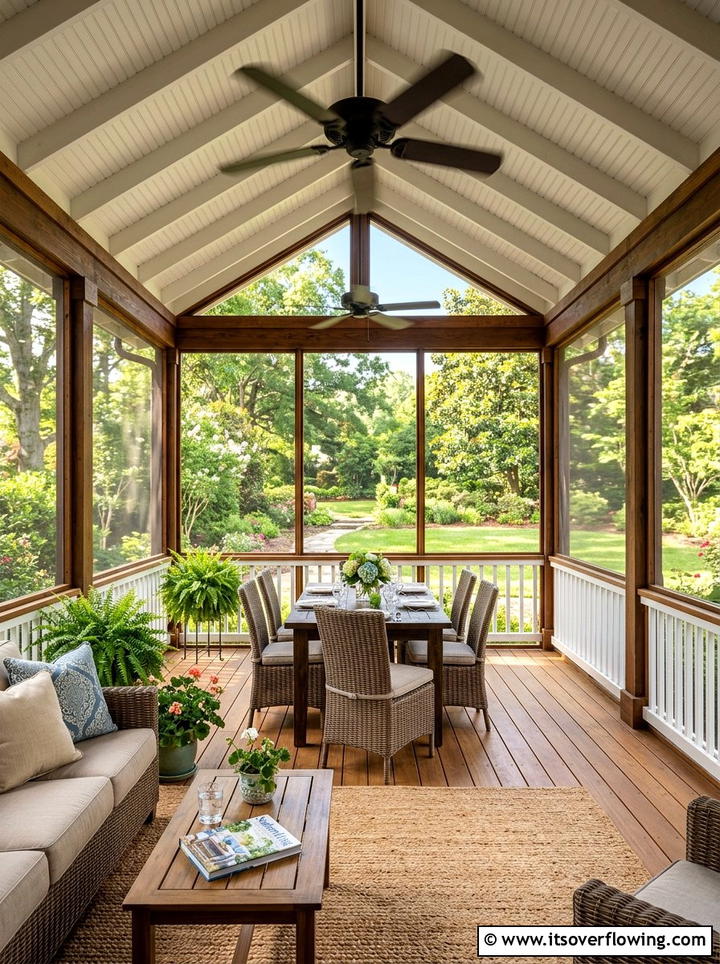 Screened In Deck Porch - 25 backyard ideas with deck
