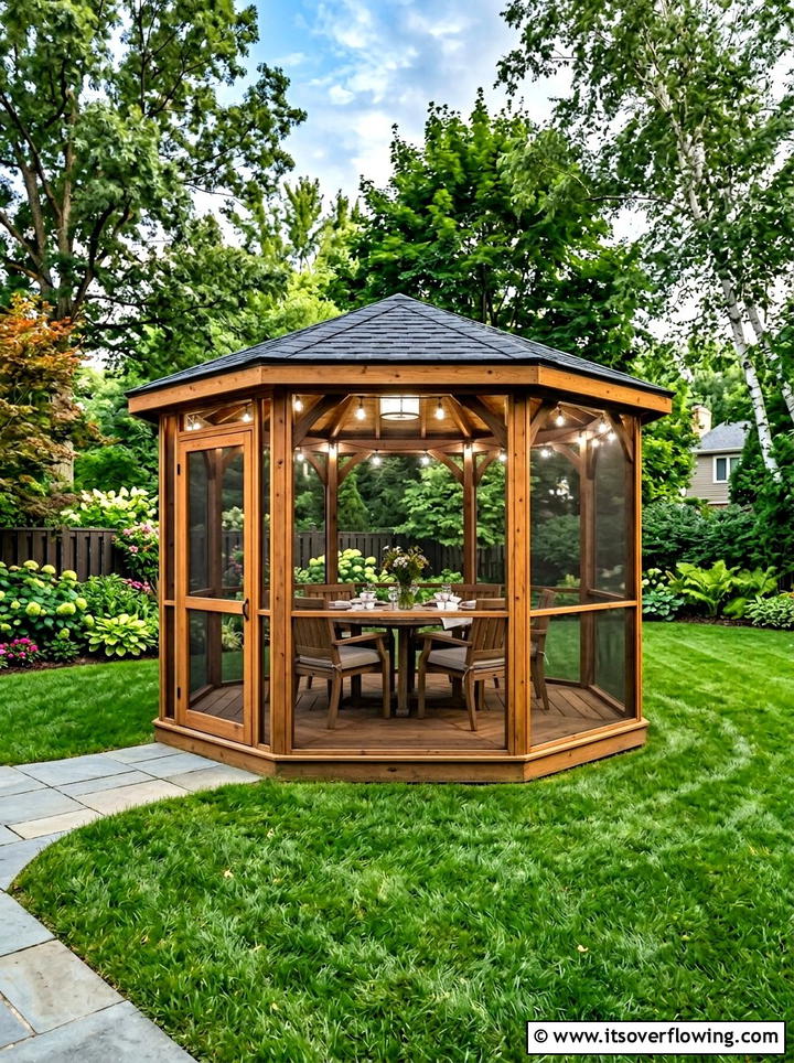 Screened In Gazebo - 25 garden ideas with gazebo