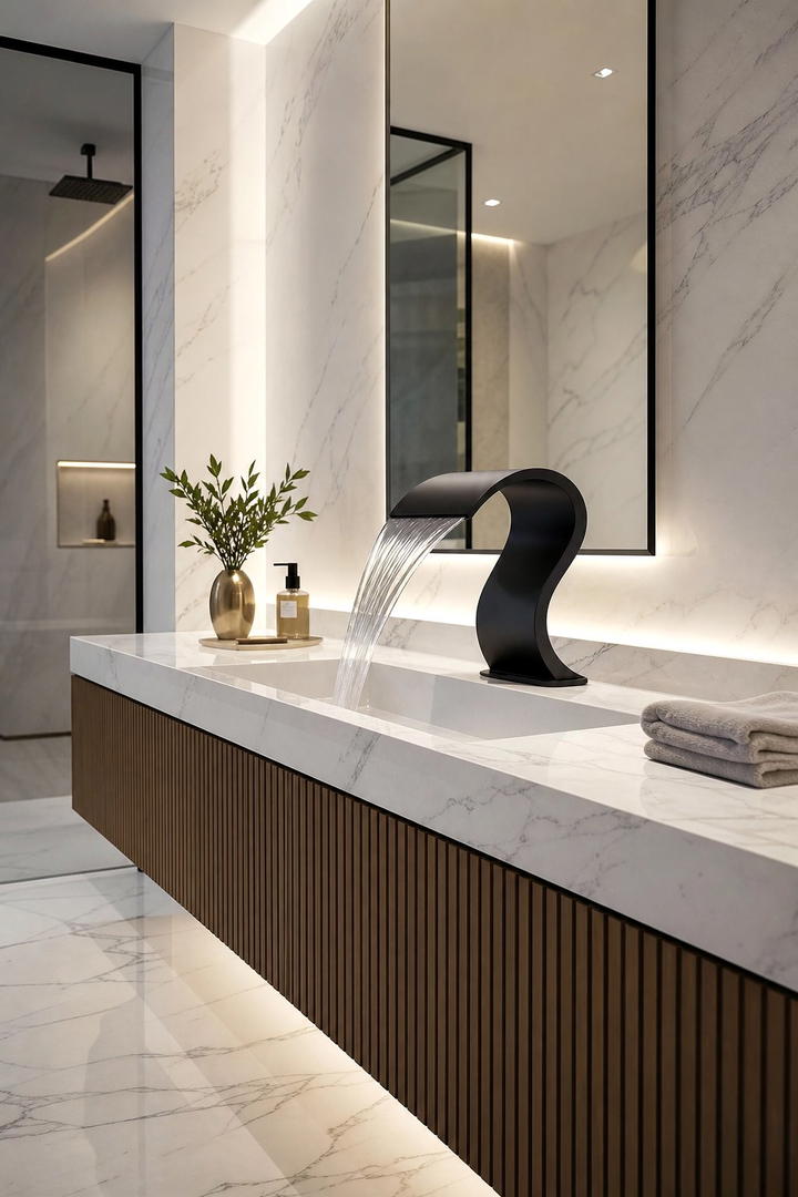 Sculptural Fixtures - 25 Maximalist Bathroom Design Ideas for Bold Spaces