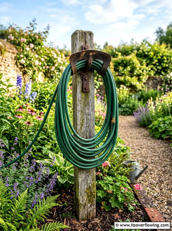 Scythe Garden Sculpture - 25 recycled garden ideas with old tools