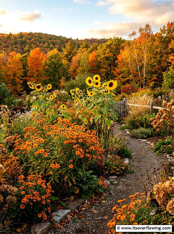 Seasonal Bloom Garden - 25 backyard ideas with pollinator garden