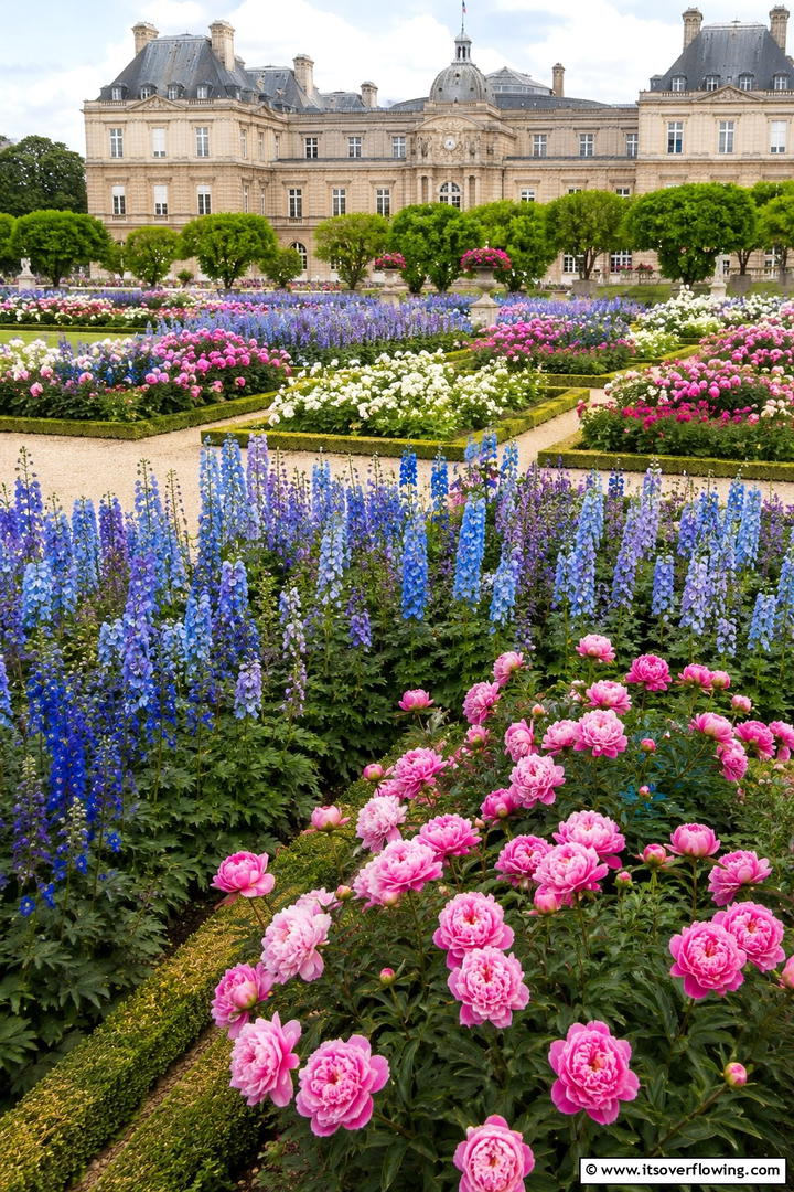 Seasonal Blooms Display - 30 Parterre Garden Ideas for Elegant Outdoor Spaces