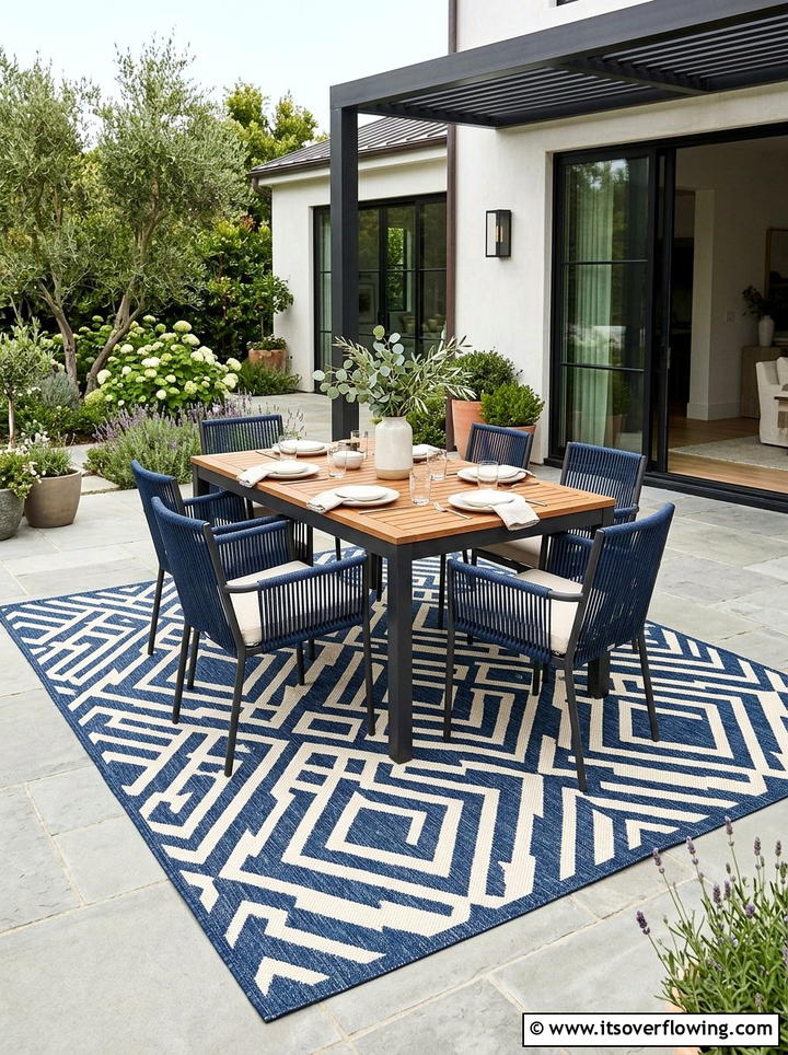 Seasonal Outdoor Rug - 25 backyard decorating ideas with seasonal decor