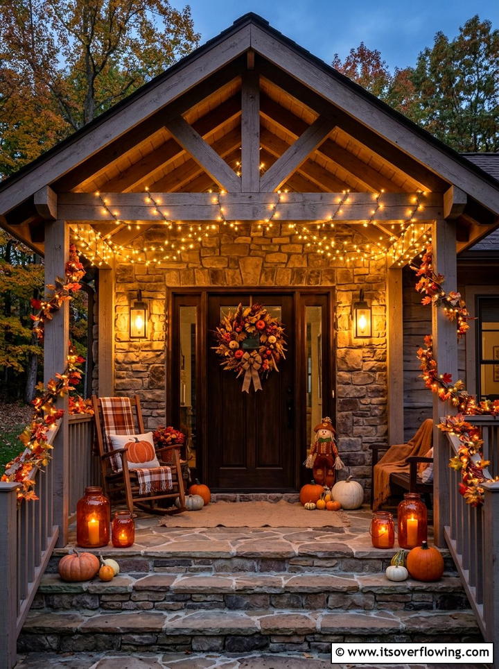 Seasonal Porch Lighting - 25 front porch ideas with layered lighting