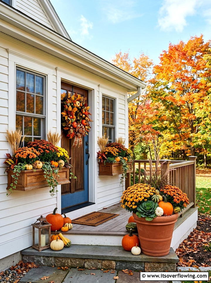 Seasonal Porch Planter - 25 front porch ideas with window boxes